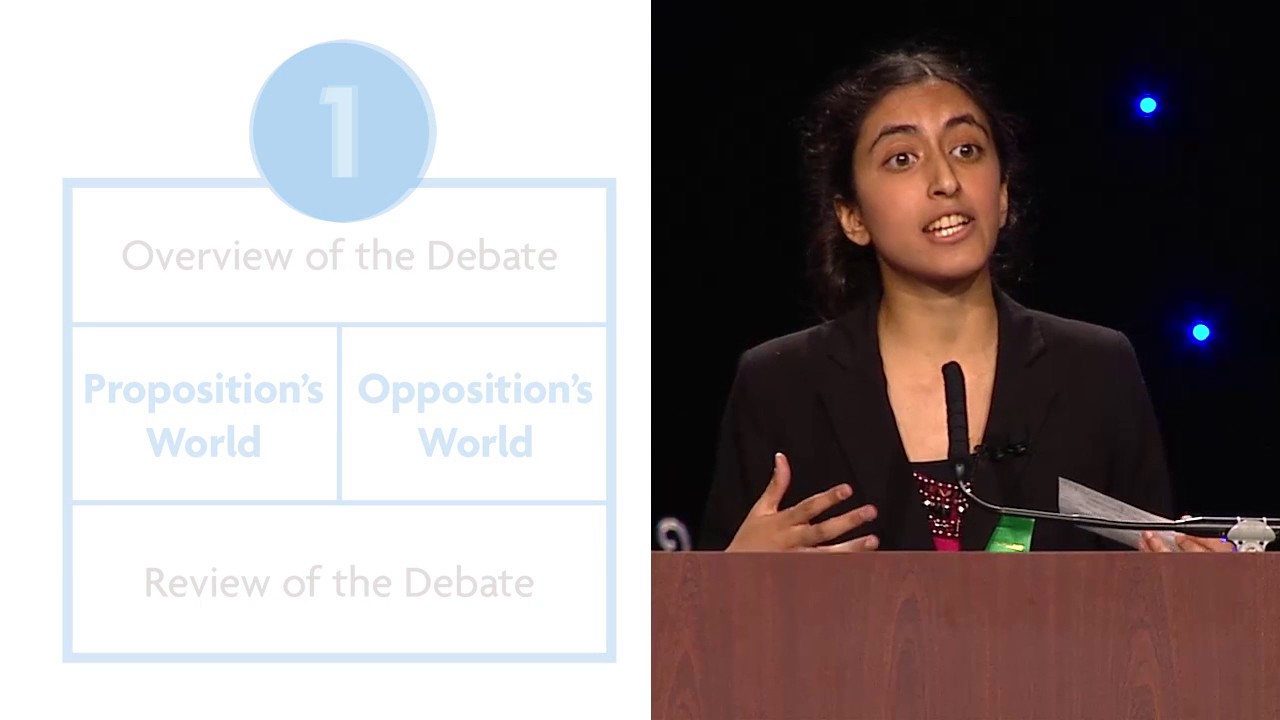 World Schools Reply Speech