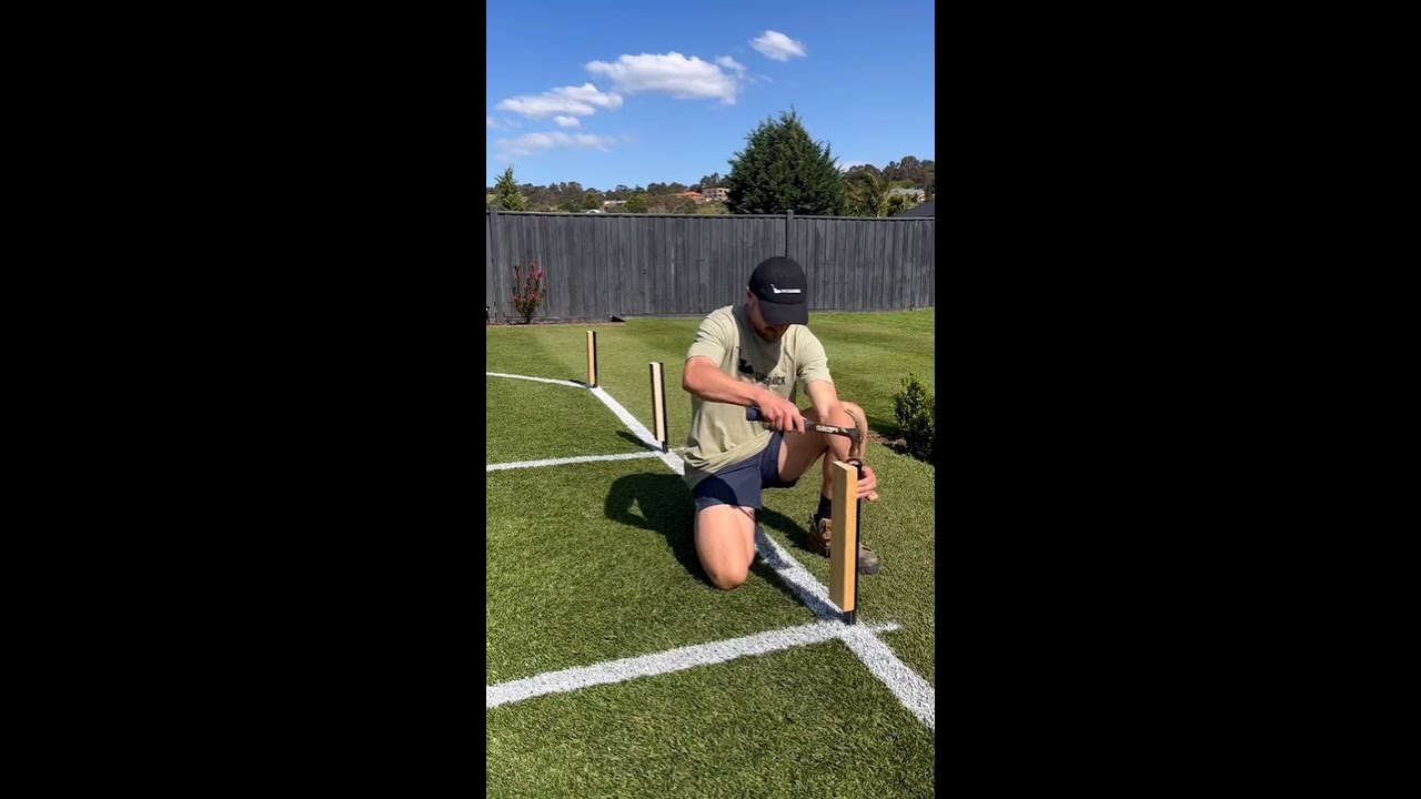 Bloke goes viral after turning his backyard into the MCG