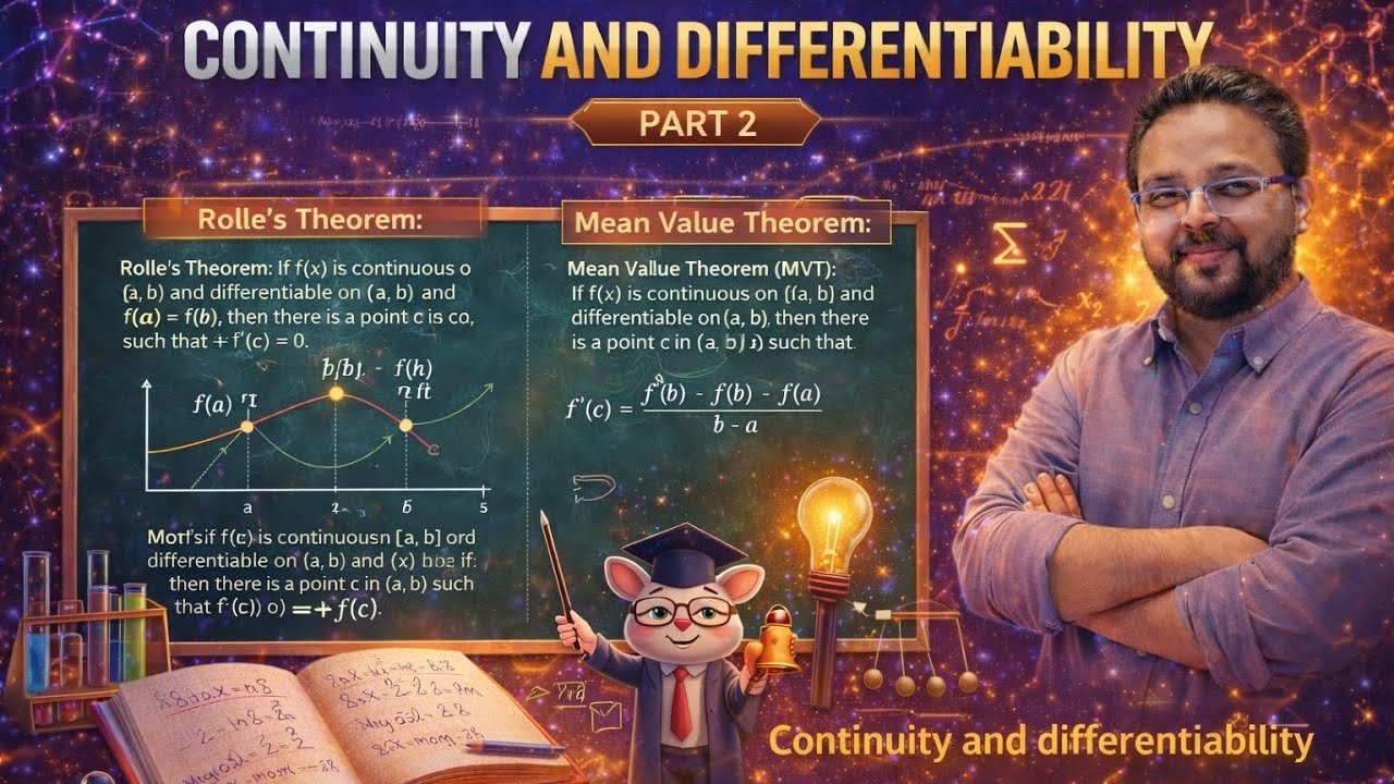 Advanced Concepts of Continuity & Differentiability #boardexam part -2