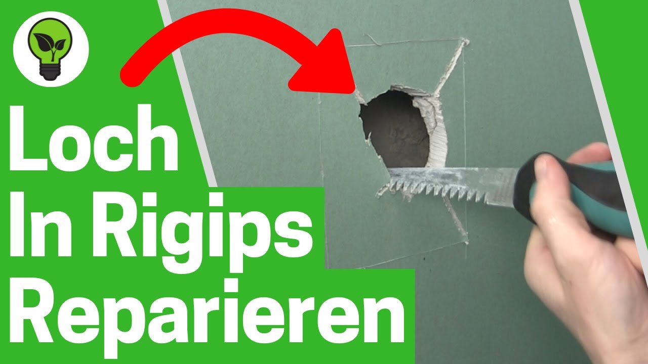 Loch in Rigipswand Reparieren ✅ ULTIMATIVE ANLEITUNG: Wie Löcher in Gipskartondecke Schließen???
