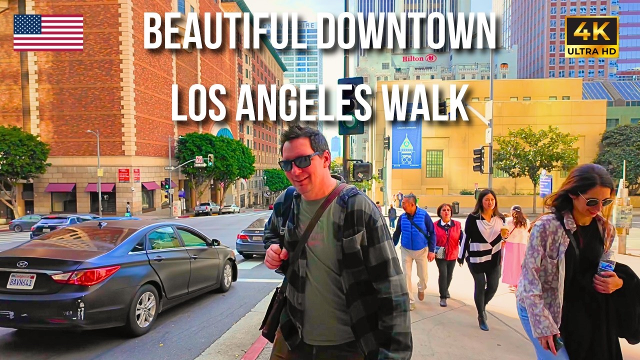 Strolling Through Downtown Los Angeles 🇺🇸 | 4K Walking Tour Adventure