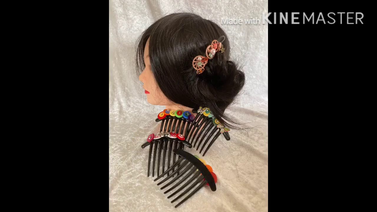 Decorated French Hair Combs by RaggySu