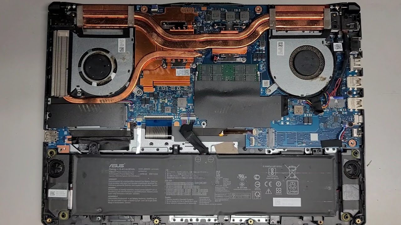 ASUS TUF TUF506 TUF506IU-ES74 Disassembly RAM SSD Hard Drive Upgrade Fan Replacement Repair