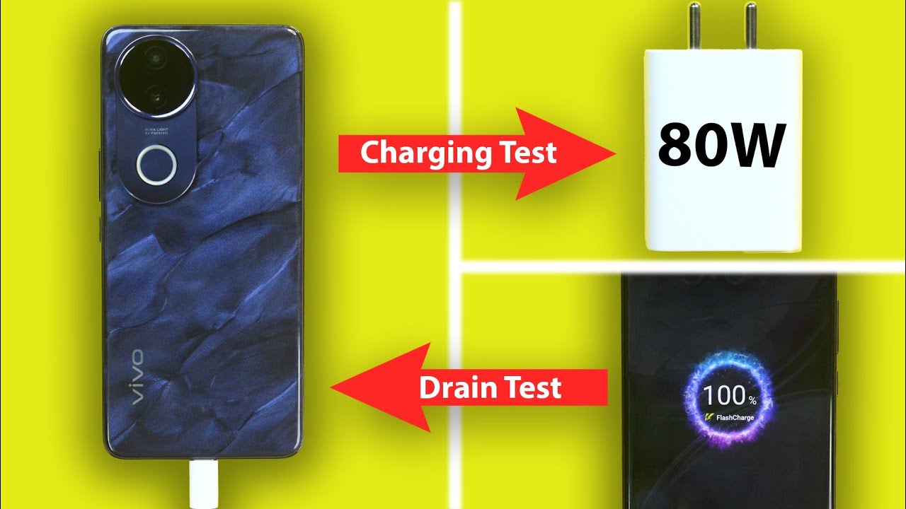 Vivo V50e Battery Drain Test 100% to 0% || Vivo V50e Charging Test 0% to 100%