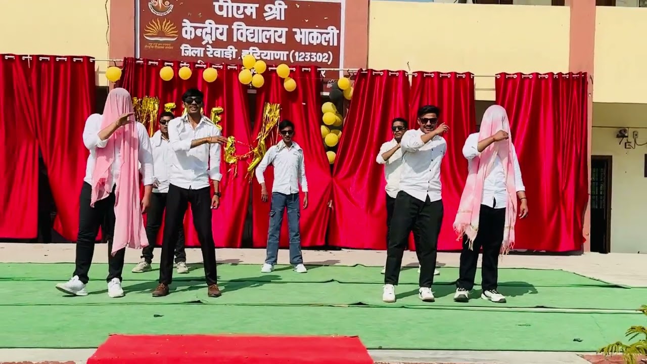 Farewell dance by boys at kendriya vidyalaya Bhakli