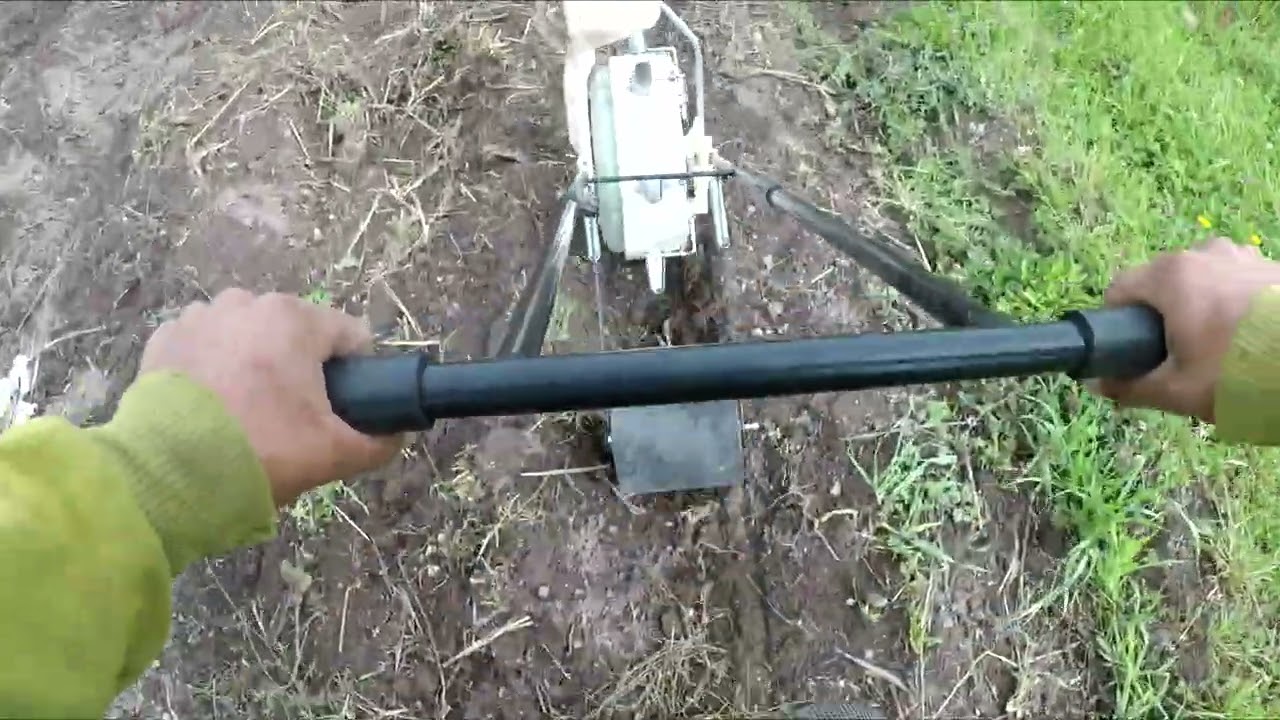 Siembra maíz con sembradora manual de granos