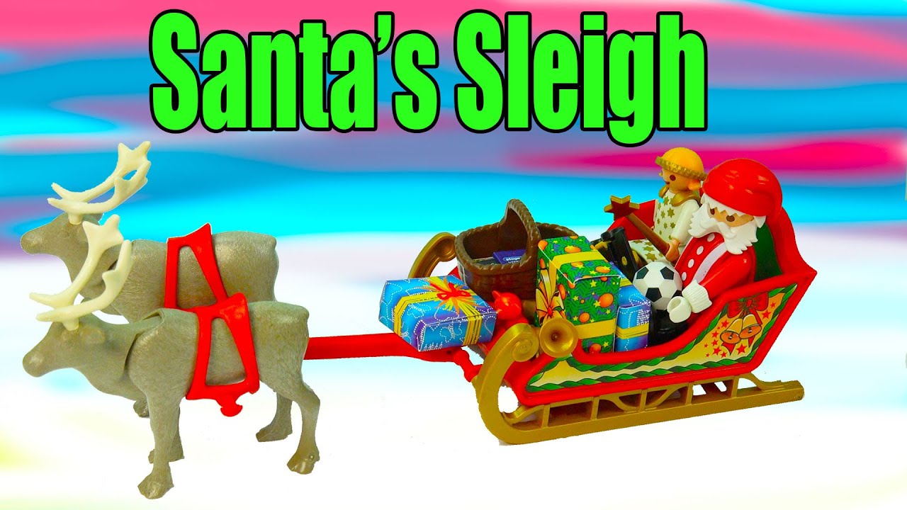 Nostalgia Video:  Playmobil Santa's Sleigh Presents Reindeer Angel