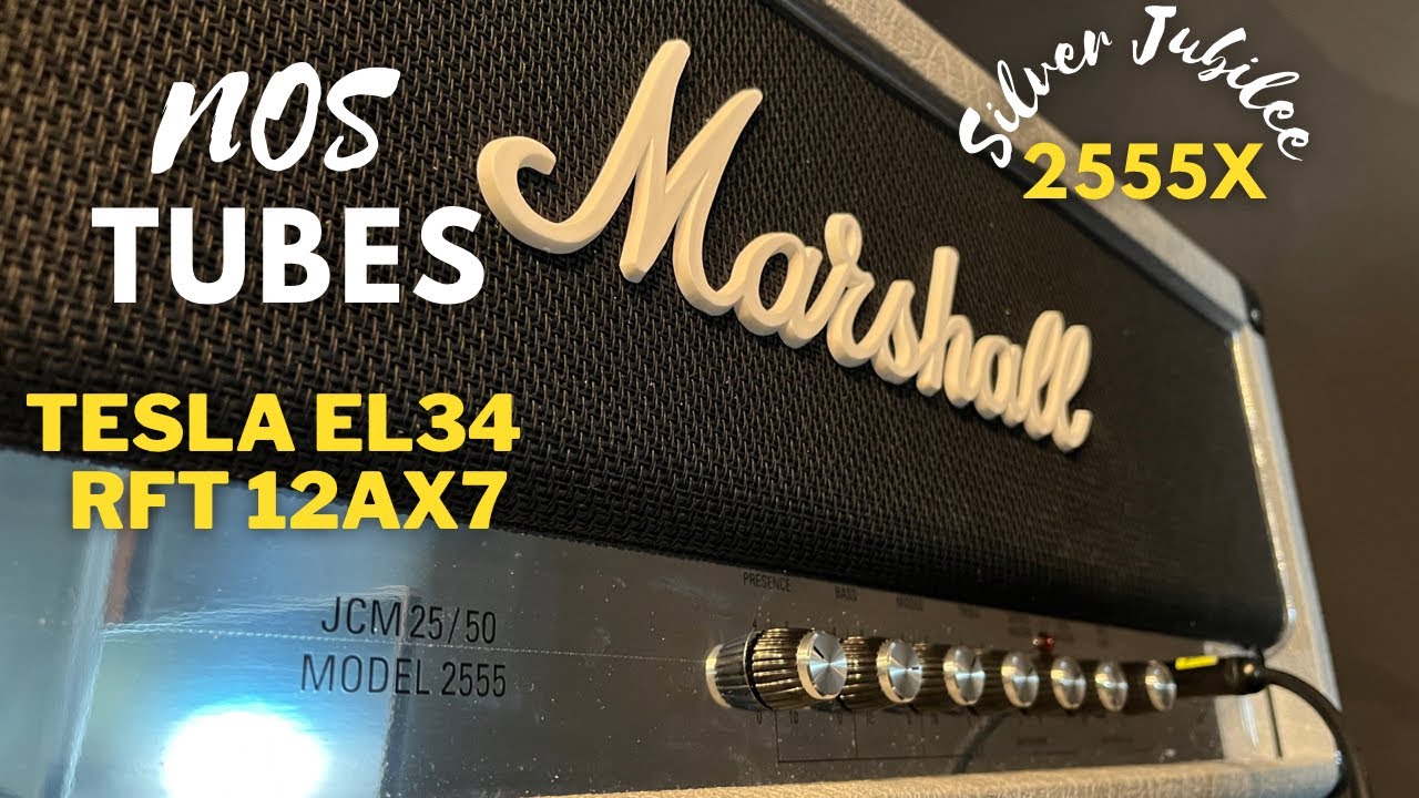 Marshall JCM25/50 Silver Jubilee 2555x - test with NOS Tesla EL34-RFT 12ax7 tubes