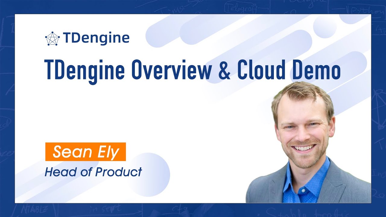 TDengine Overview & TDengine Cloud Demo | Time Series Database videos