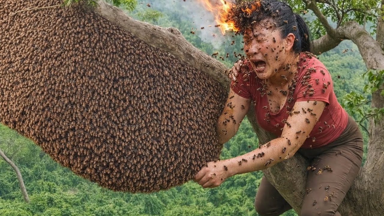 Dùng Lửa Xua Ong Và Cái Kết Không Ai Ngờ Tới!