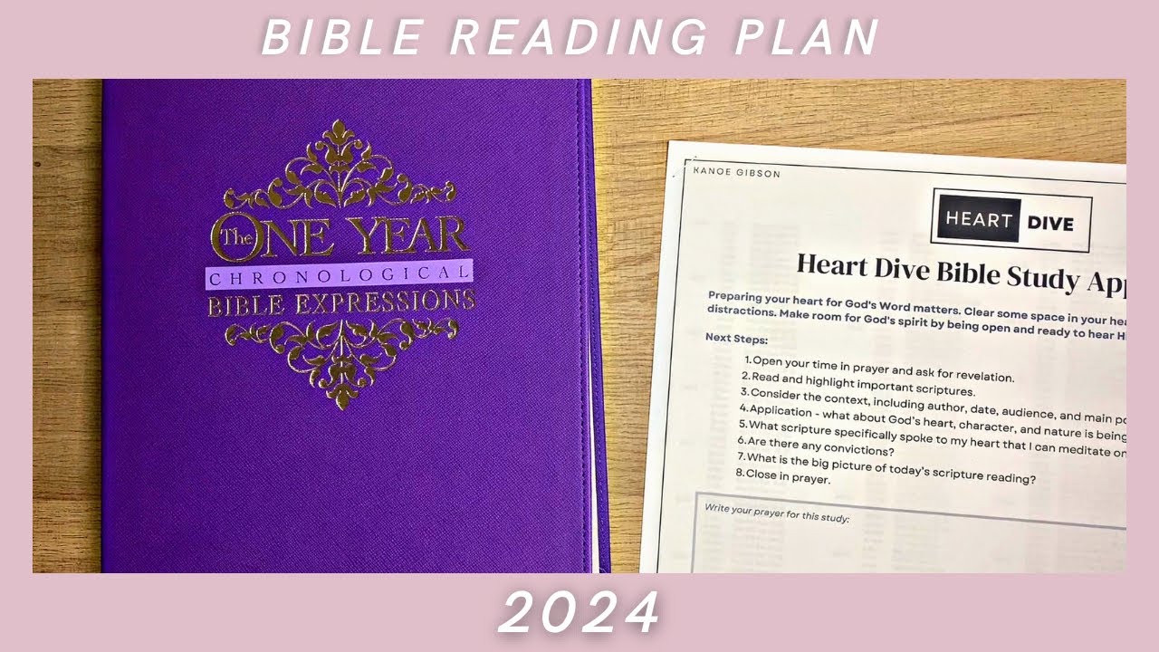 Bible Reading Plan 2024  #bible #biblejournaling #biblestudy #planning