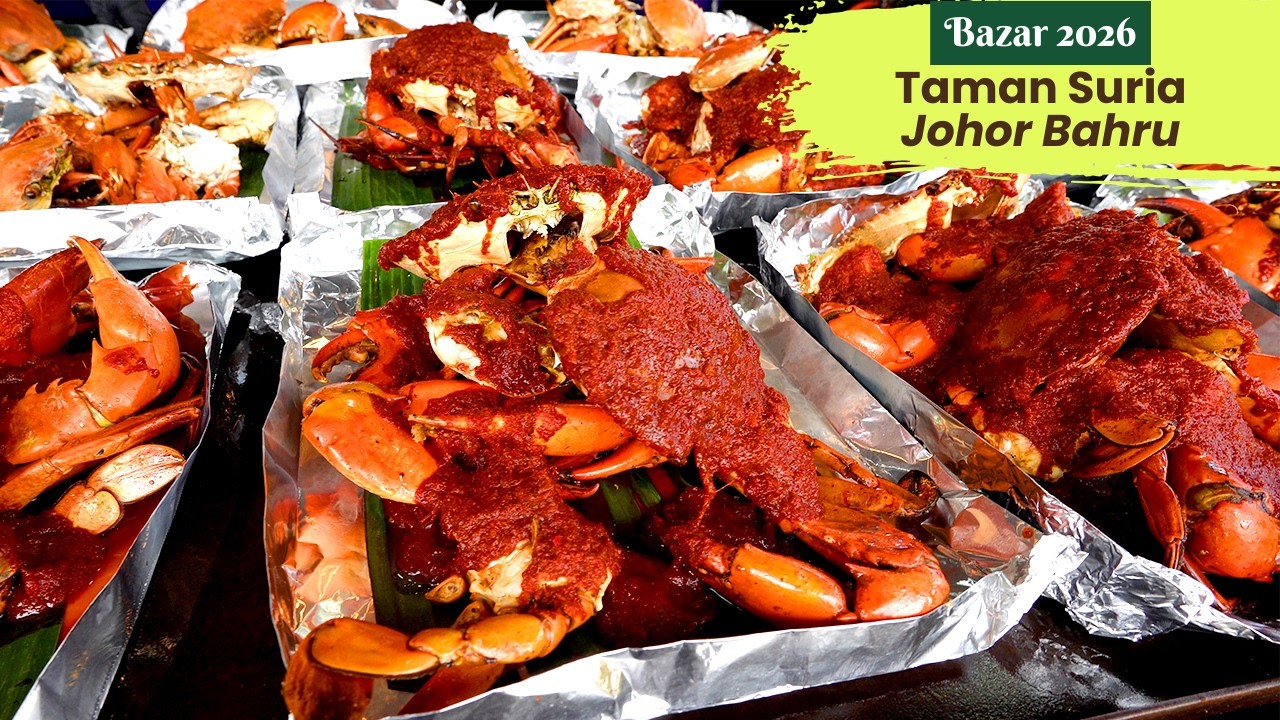 🔥 INSANE Seafood Bazar Ramadan in Johor Bahru 2026 🇲🇾 | Taman Suria JB Street Food Tour