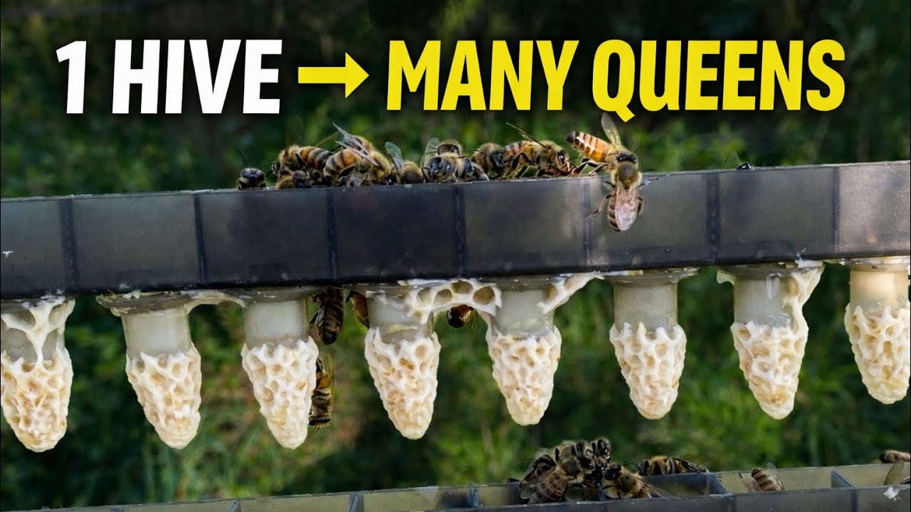 How I Raised Queen Cells Using Just ONE Hive (Starter + Finisher!)