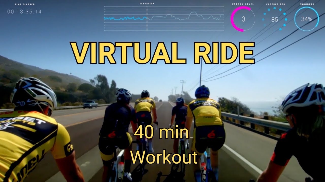 VIRTUAL GROUP RIDE - Interval Workout on the Pacific Coast Highway.