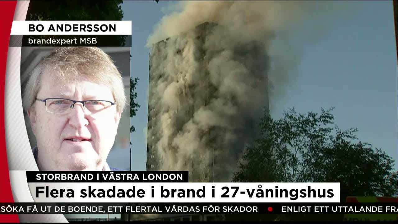 Brandexpert om storbranden i London: ”En mardrömssituation” - Nyheterna (TV4)
