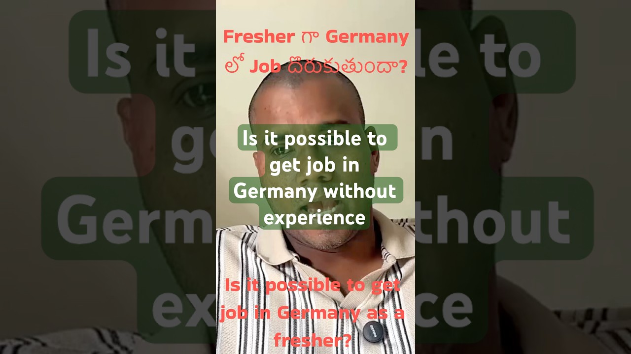 Is it possible to get a job in Germany without any experience 