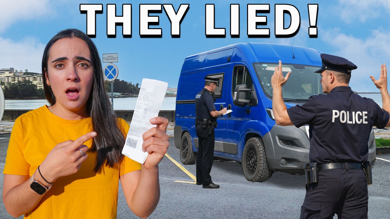 Van life Gone Wrong in SPAIN!  Overnight parking FINE!! (Watch out)