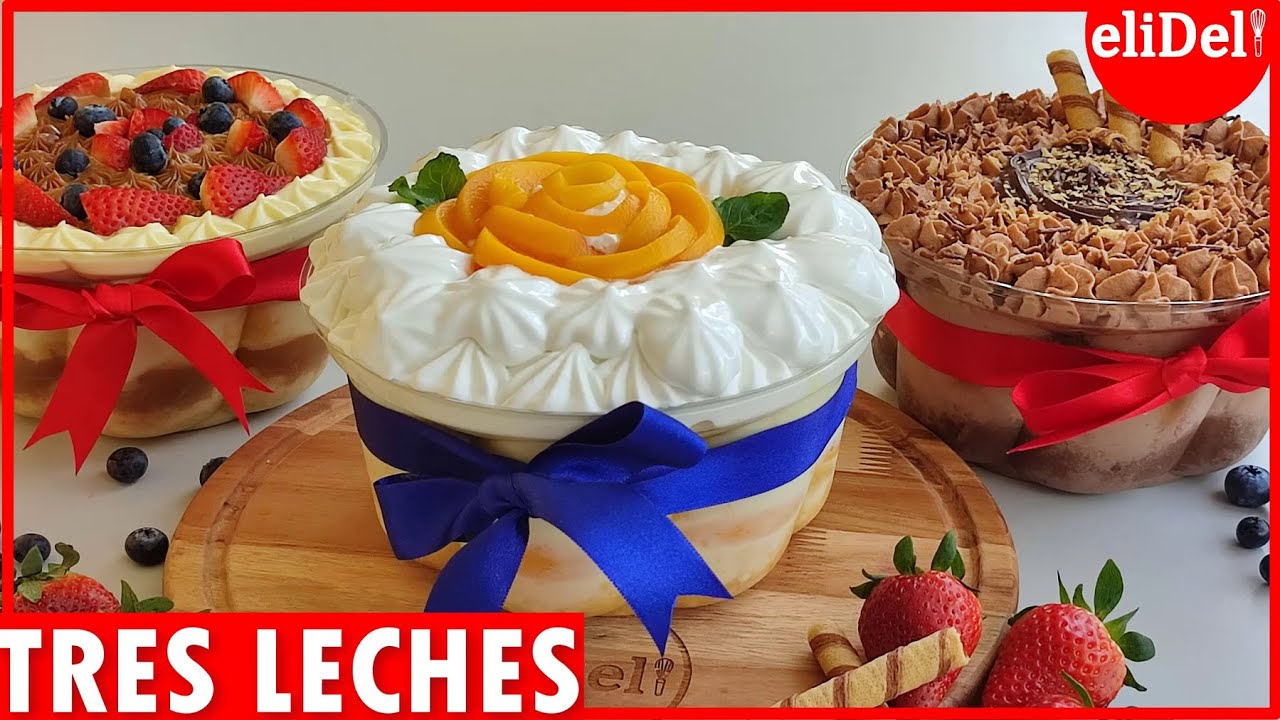 3 Leches CUCHAREABLES para VENDER de 3 Sabores con 1 RECETA Gana DINERO desde CASA