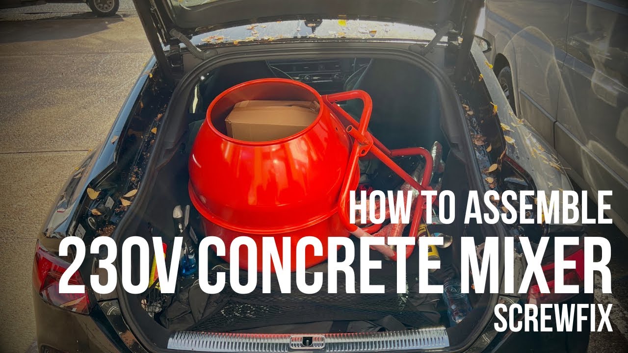 Assembly of Screwfix CONCRETE MIXER 230V 🥱🤣