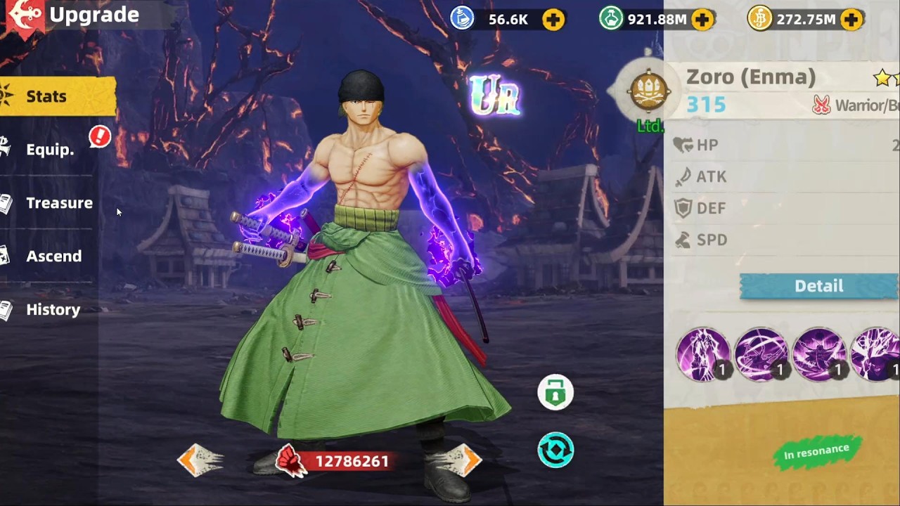 5 Star UR Zoro showcase    [One Piece Sailing Kingdom]