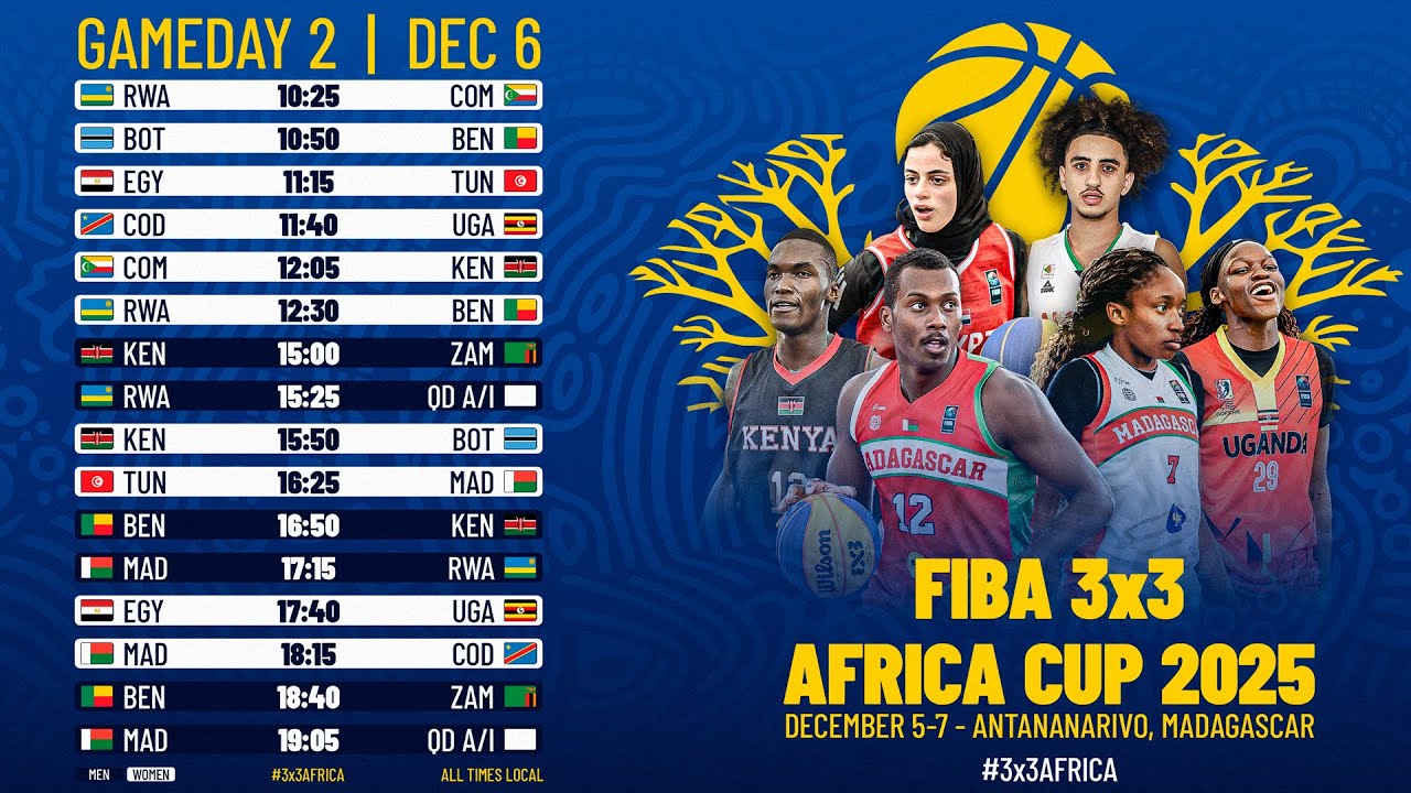 RE-LIVE | FIBA 3x3 Africa Cup 2025 | Day 2 - Session 2 | 3x3 Basketball