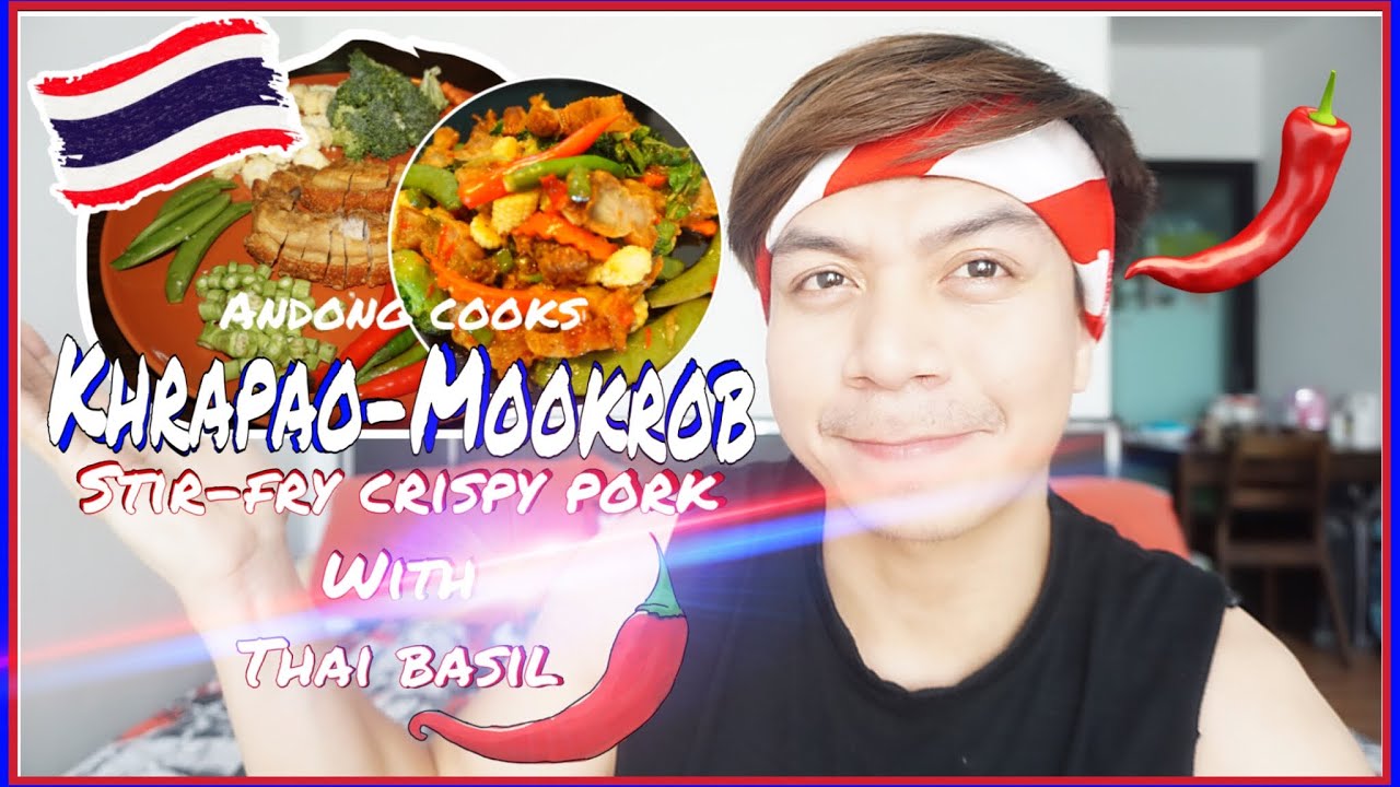 Thai Basil Stir-Fry Crispy Pork My own version | Khrapao Moo-krob | ผัดหมูกรอบผัดใบกระเพรา