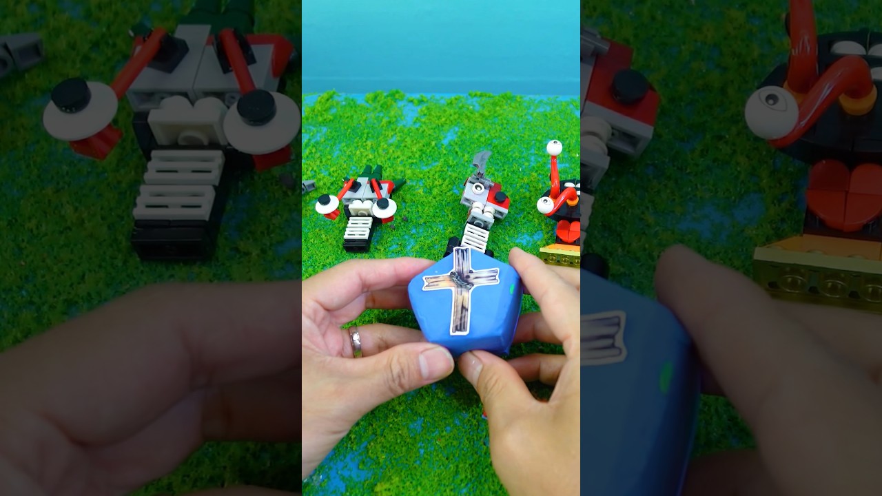 Lego Sprunki Surprise Inside DIY Cube: Raddy, Oren, Owackx, Gray, Jevil 