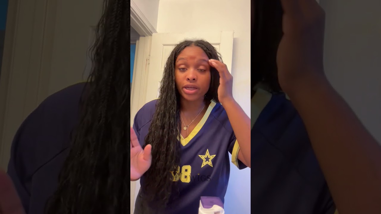 2 bundles deep wave from @ygwigs for my boho knotless braids and i am in LOVE!❤️&zwj;🔥🙌🏾