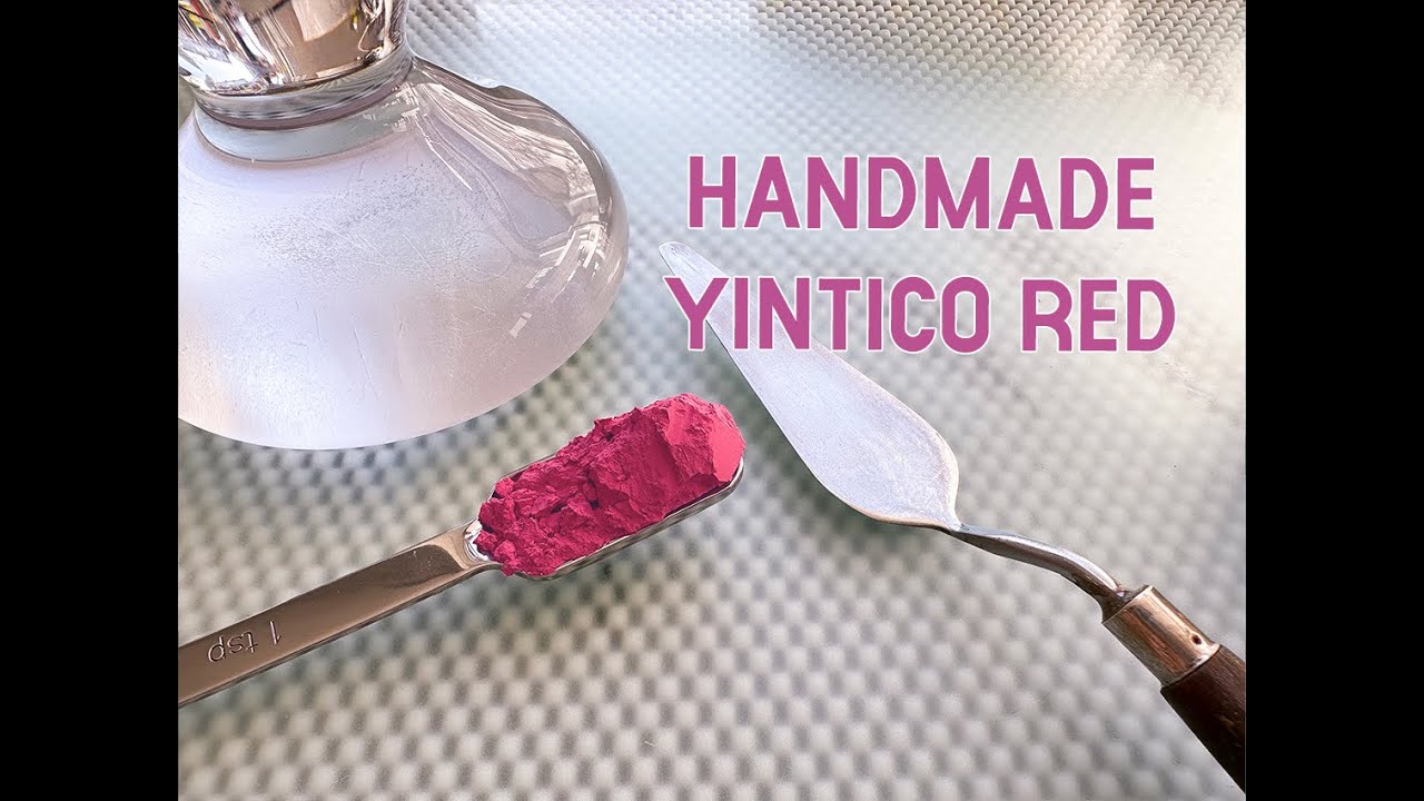 The first ever handmade YInTiCo red watercolor paint!