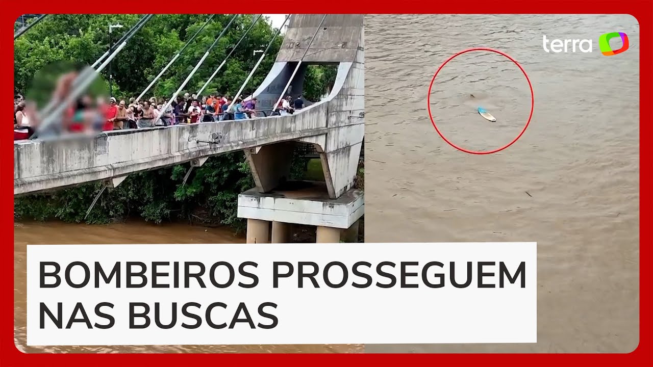 Vídeo mostra momento em que homem pula de ponte e some em Piracicaba (SP)