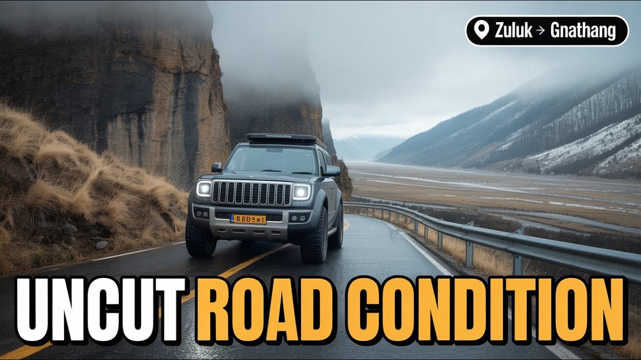 Zuluk to Gnathang Valley Road Condition | No Edit, Live Driving Video (Silk Route Uncut)