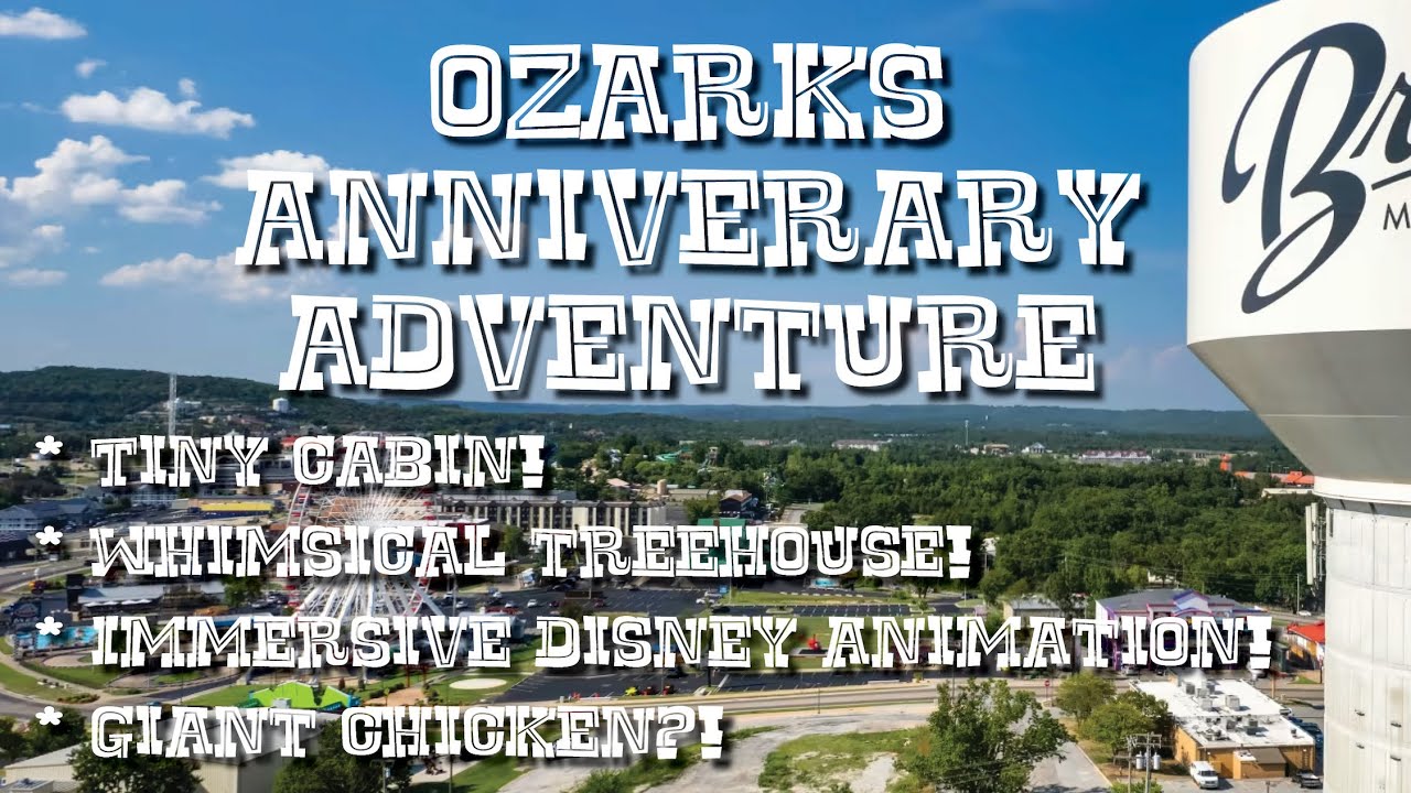 Missouri tiny cabin, Branson Treehouse and Showboat Belle Dinner Cruise (14” Pancakes!?)