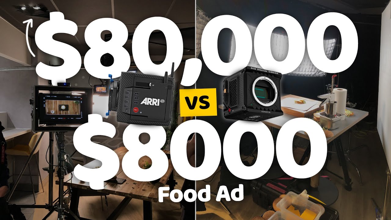 $8000 vs $80,000 Food Commercial Shoot