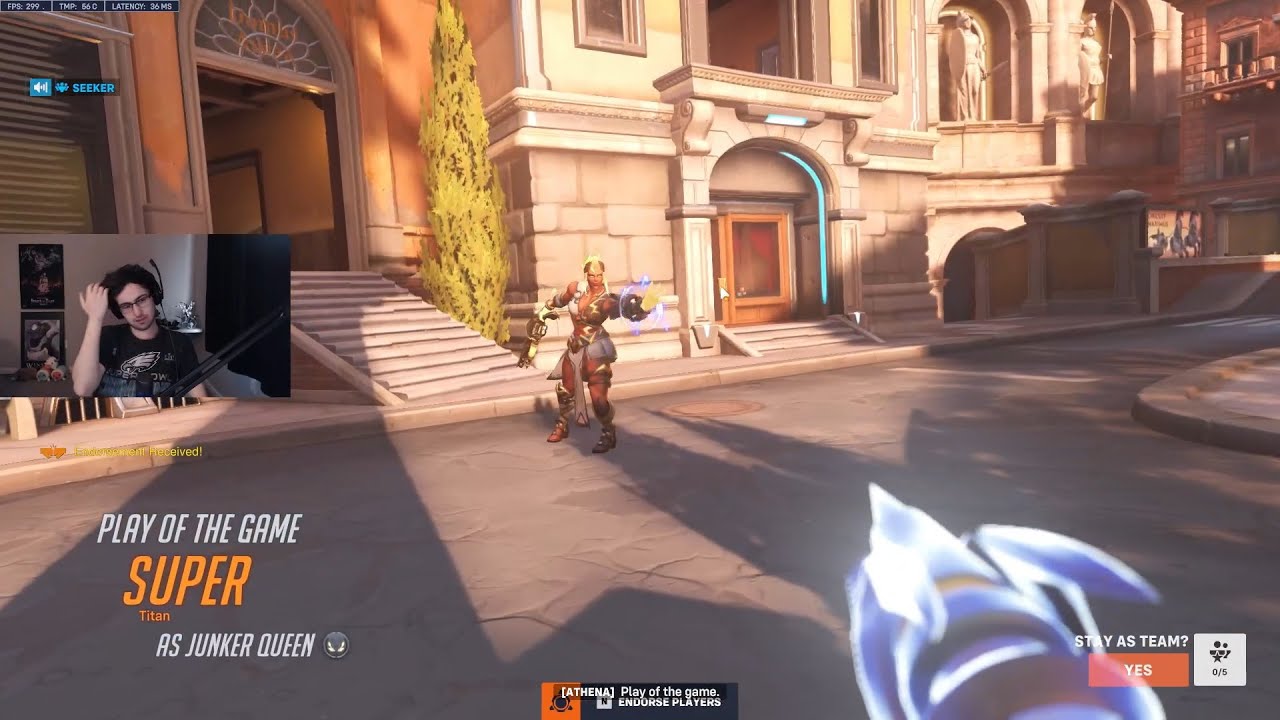 POTG! SUPER INSANE TOP 500 JUNKER QUEEN GAMEPLAY OVERWATCH 2 SEASON 12
