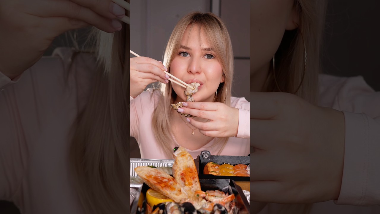 впервые ела устрицы 😱🦪
