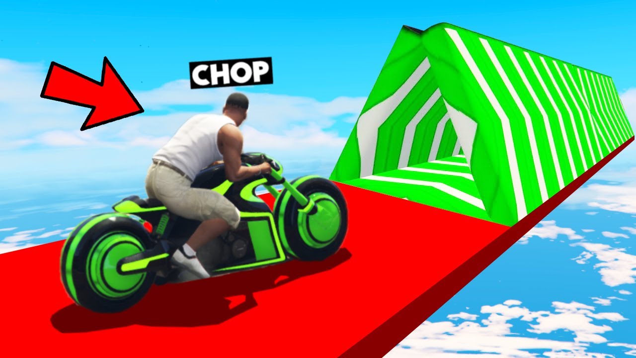 CHOP USED HACKS TO COMPLETE BOOSTER TROLL RAMP GTA 5