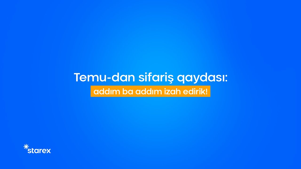 Temu saytından birbaşa Azərbaycana necə sifariş edə bilərik?