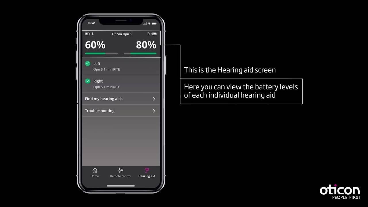 How to use the Hearing Aid feature in Oticon ON