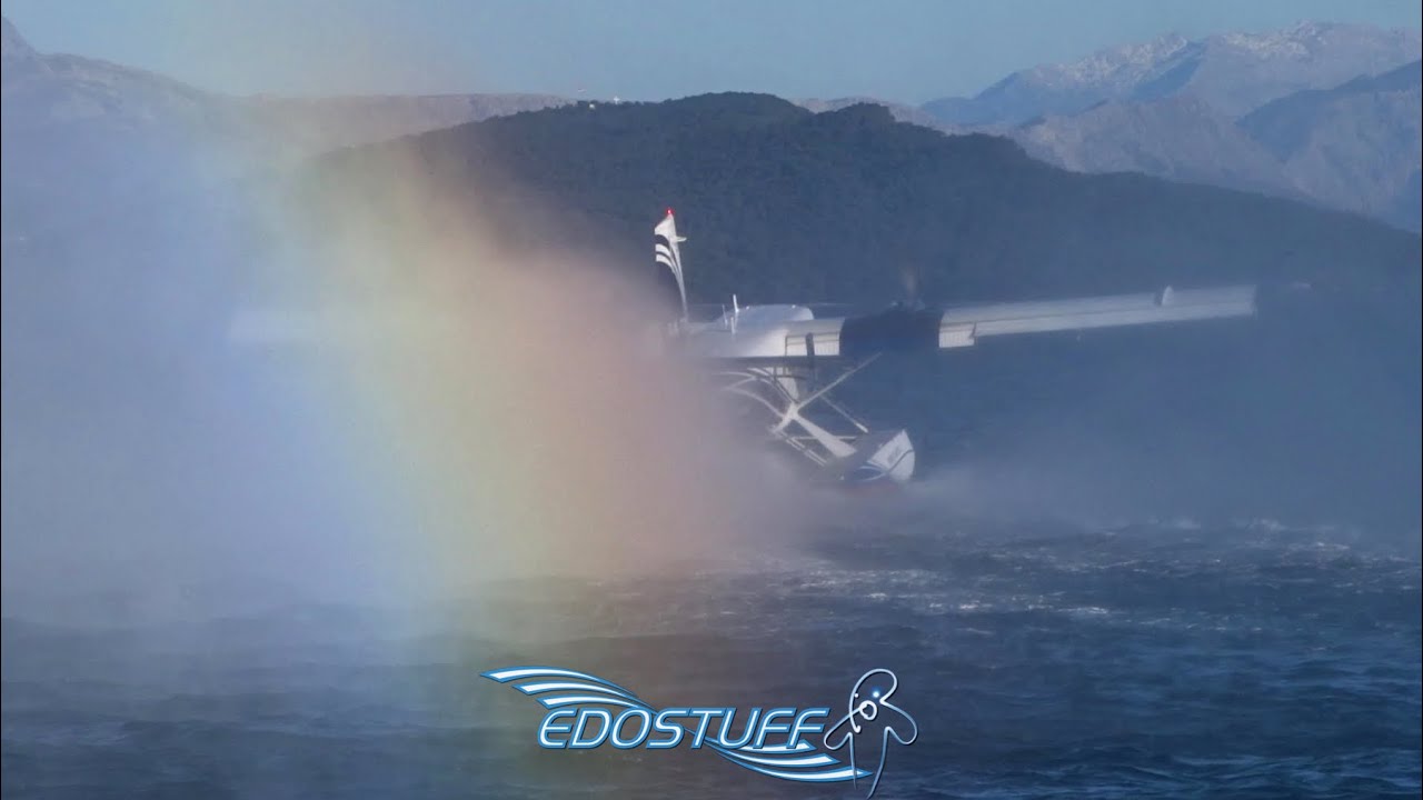 Rainbow Mist Takeoff - DHC-6-300 Twin Otter 9A-TOA - European Coastal Airlines