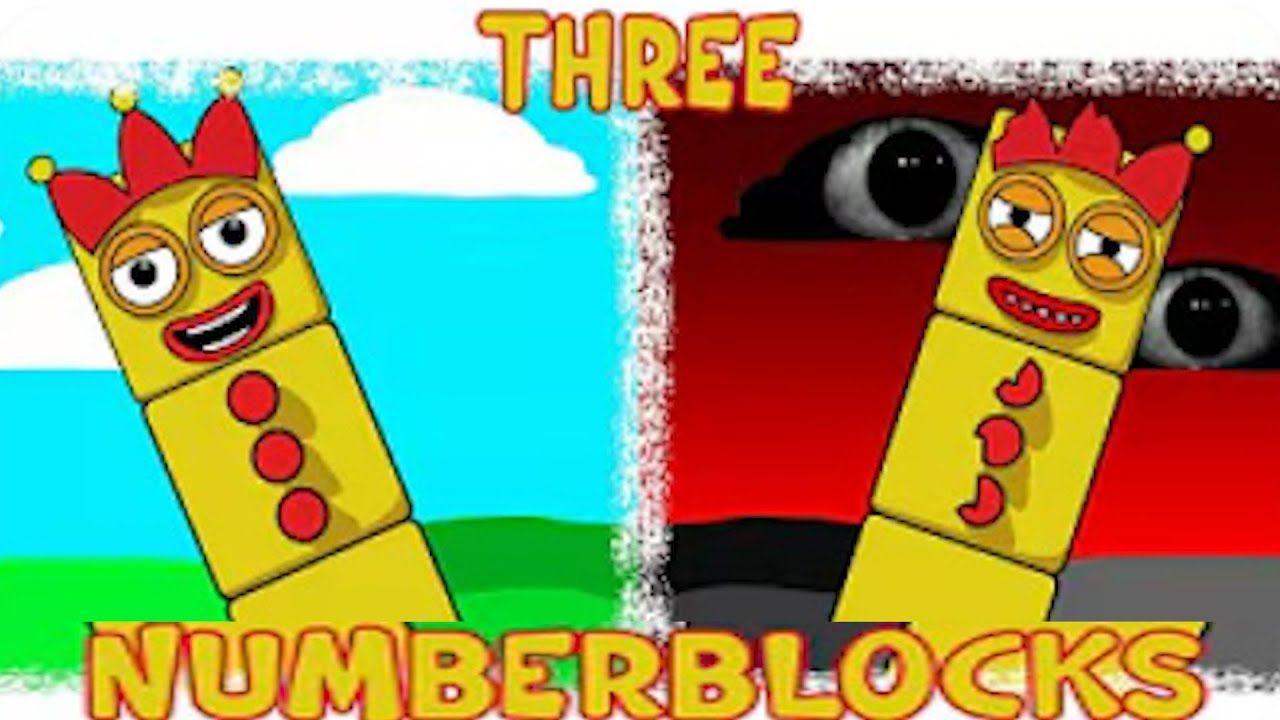 My Sprunki OC: Three (from Numberblocks) Four, Five, Six, Seven