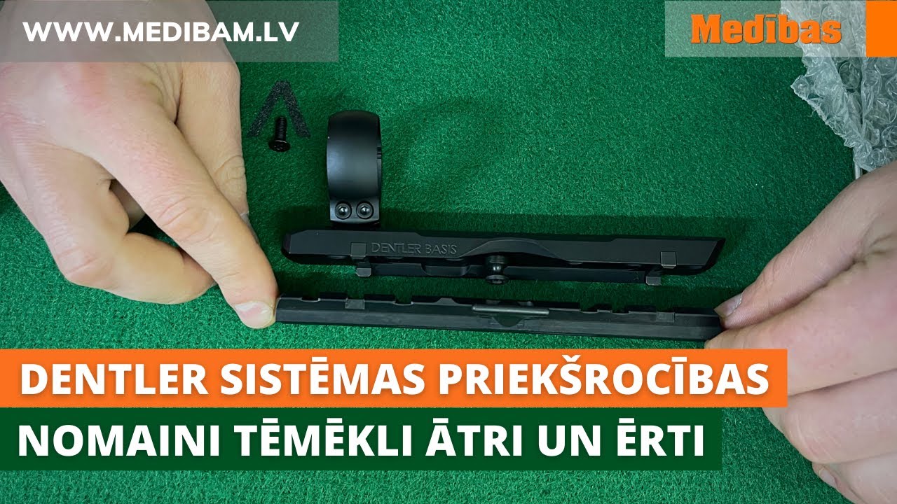 Nomaini tēmēkli ātri un ērti! Dentler sistēmas priekšrocības