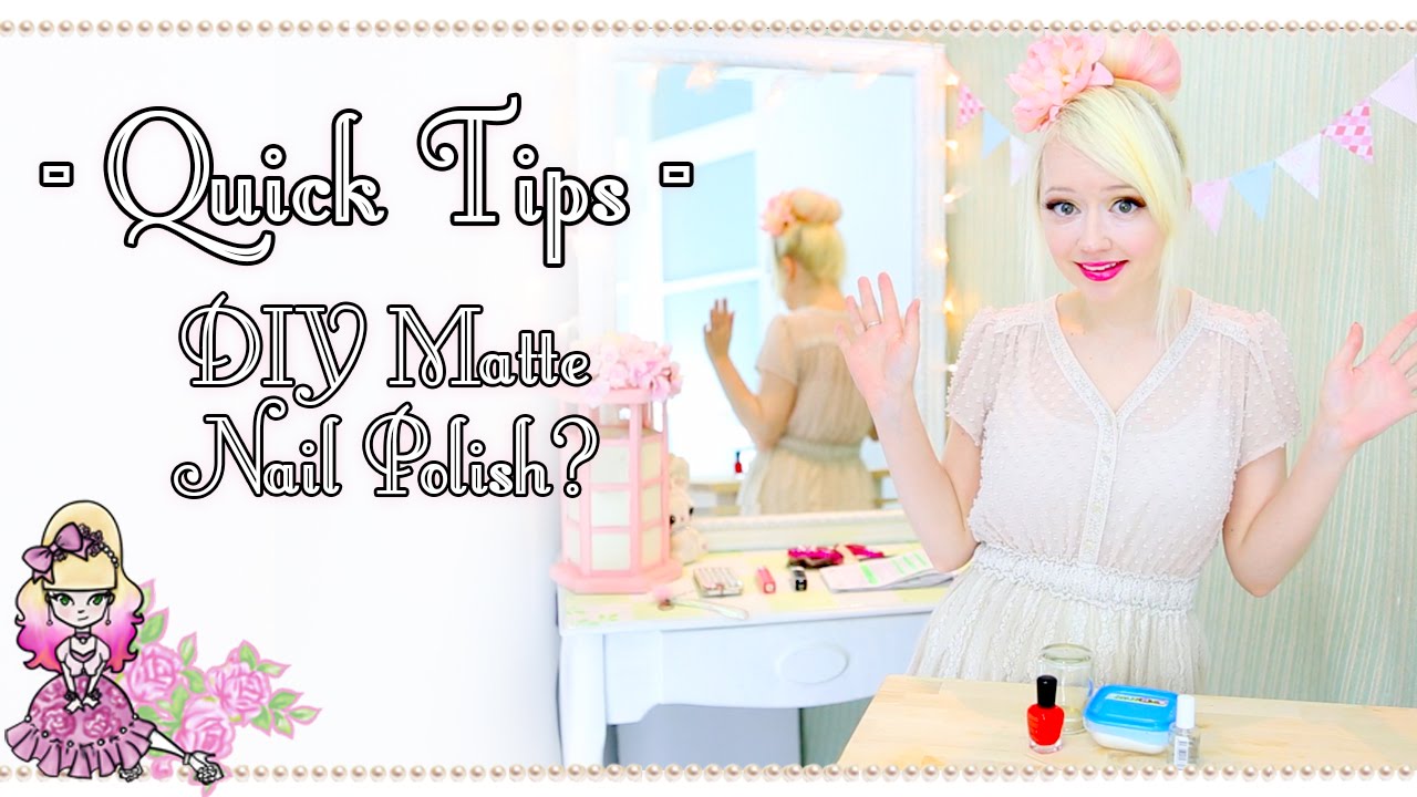DIY Matte Nail Polish?  - Quick Tips - Violet LeBeaux