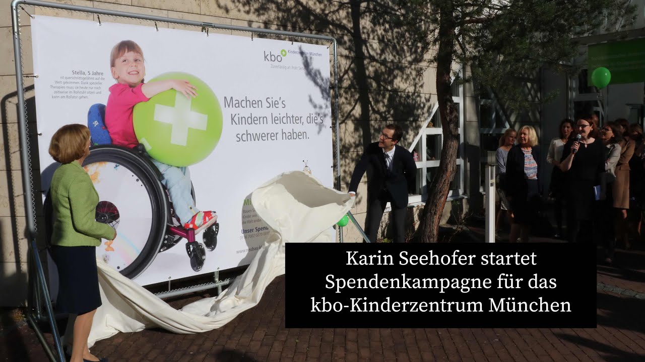 Karin Seehofer startet Spendenkampagne f&uuml;r das kbo-Kinderzentrum M&uuml;nchen