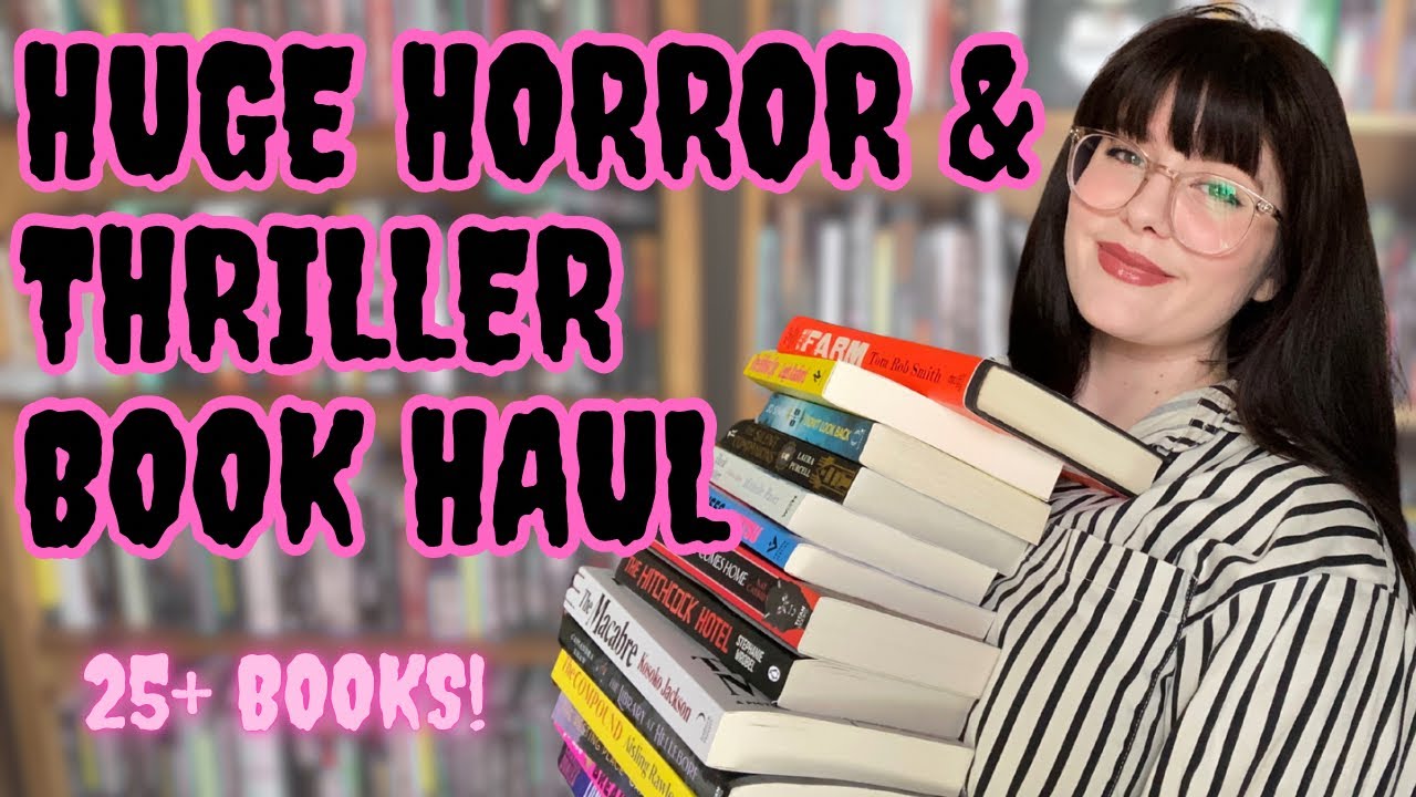 BOOK HAUL! TBR is gettin&rsquo; outta hand 🤪📚 25+ Horror & Thriller Books! #booktube #bookhaul 