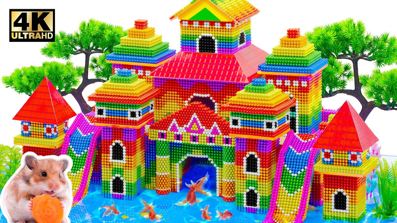 How To Build Beautiful Mega Mansion For Pet From LEGO, Magnetic Balls