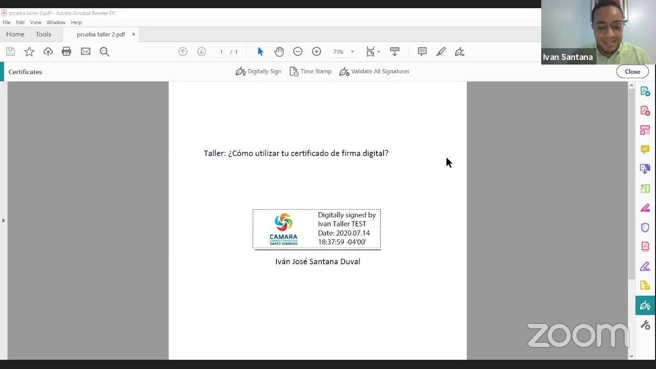 Taller: ¿Cómo utilizar tu certificado de Firma Digital?