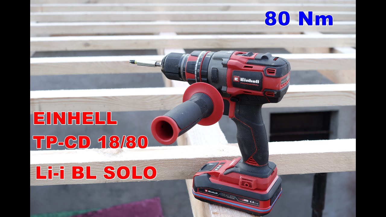 Einhell TP-CD 18/80 Li-i BL Solo - Wkrętarko - wiertarka udarowa  akumulatorowa - Test Recenzja