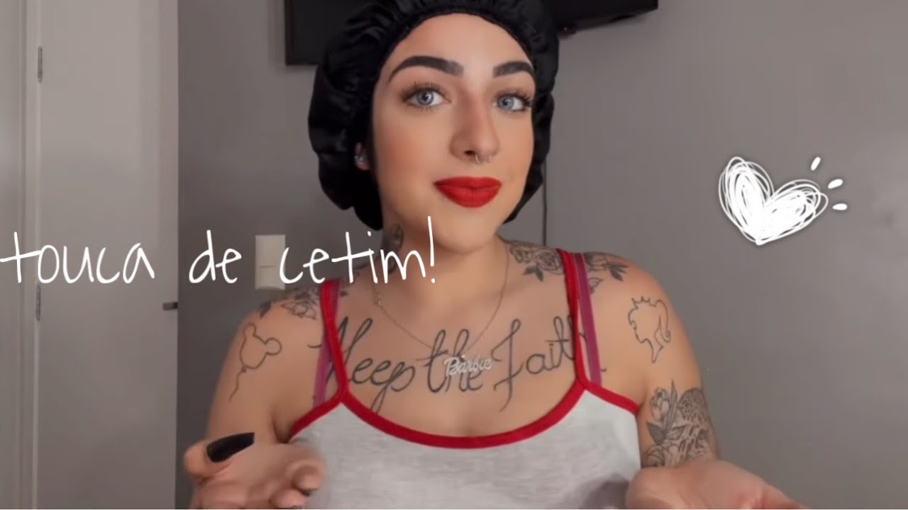 Como usar touca de cetim em cabelo curto e longo! | Sharon Mel