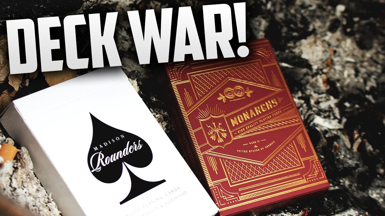 Deck War - Madison Black Rounders VS Red Monarchs Playing Cards [HD]