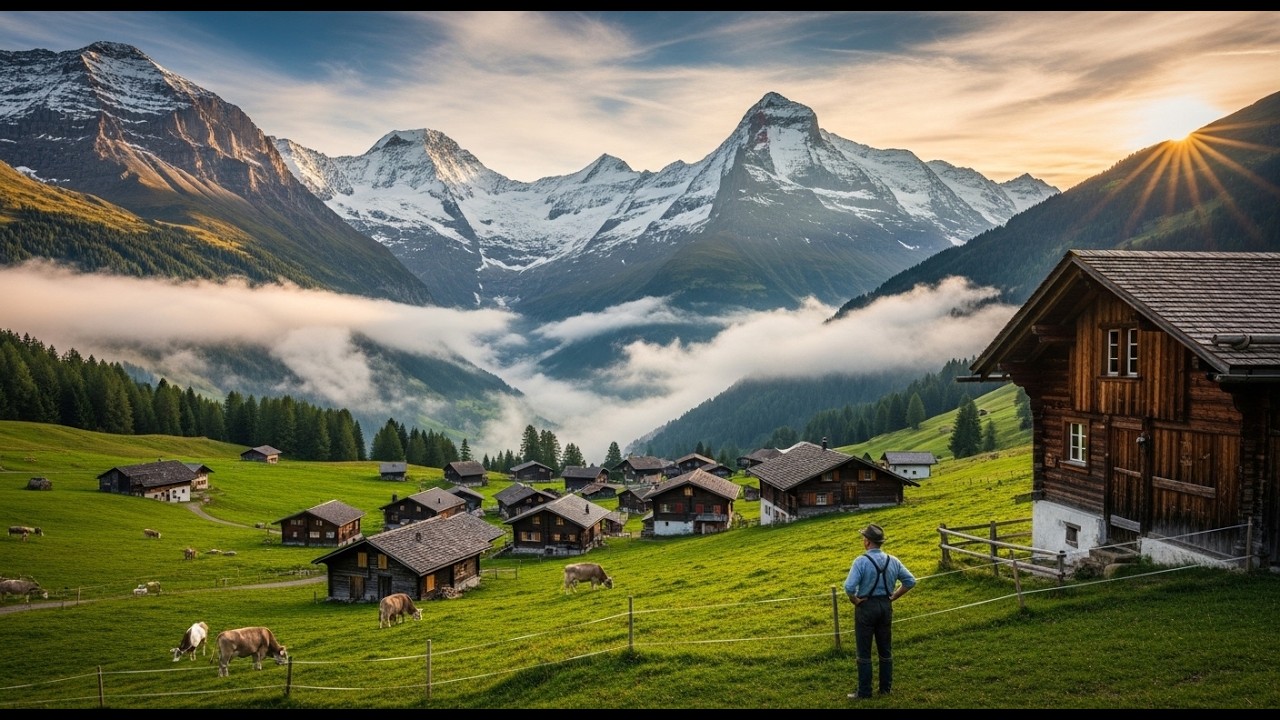Life in Isolated Swiss Alps Villages  Hidden Mountain Life in Switzerland
